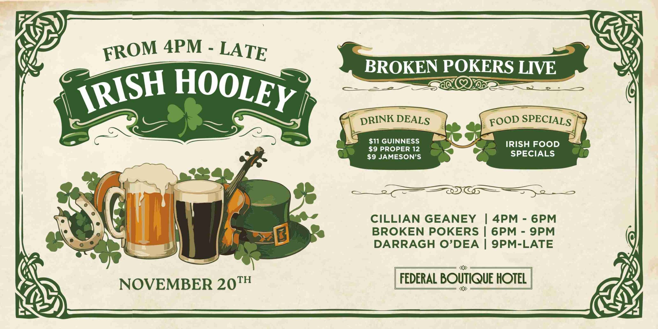 Irish Hooley at The Fed