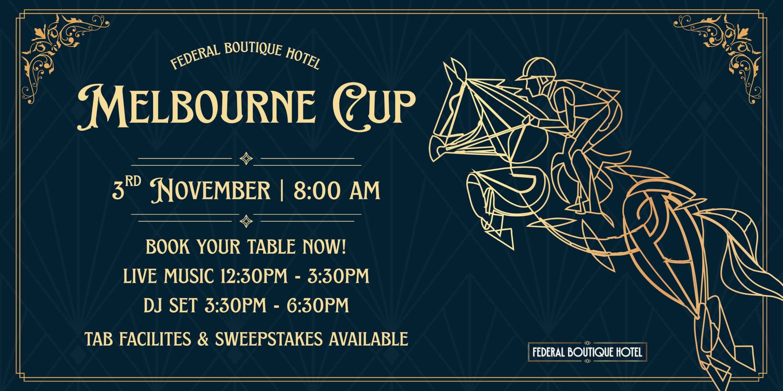 MELBOURNE CUP AT THE FED 🏆