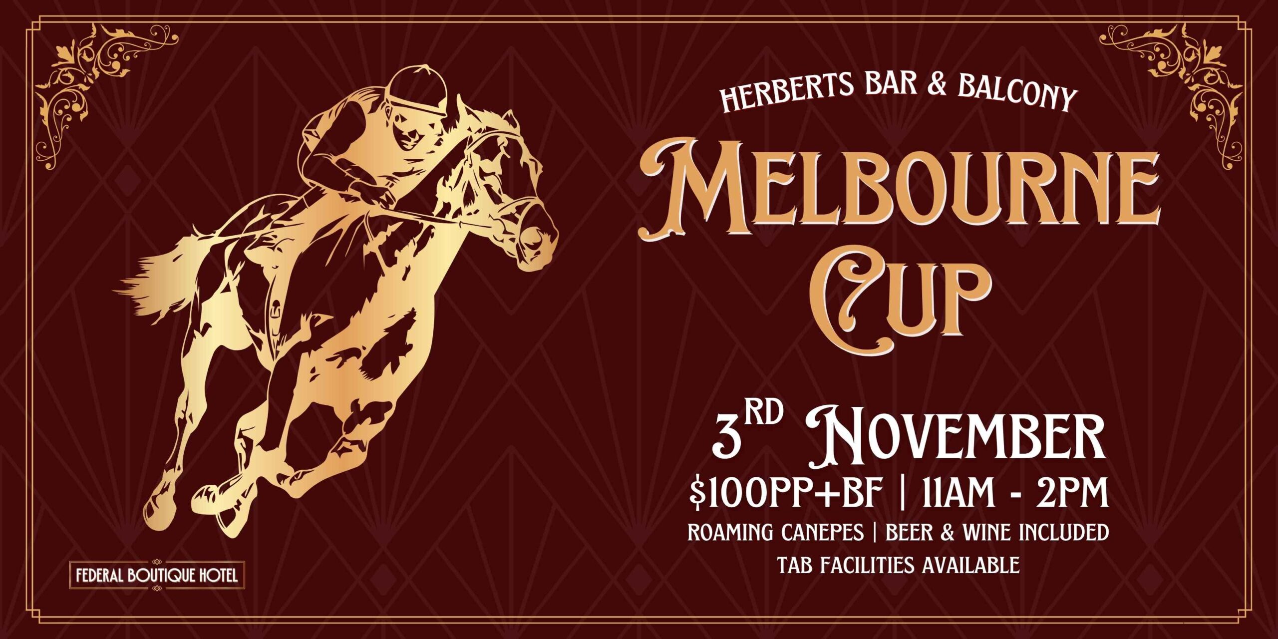 MELBOURNE CUP IN HERBERT’S 🥂🏇